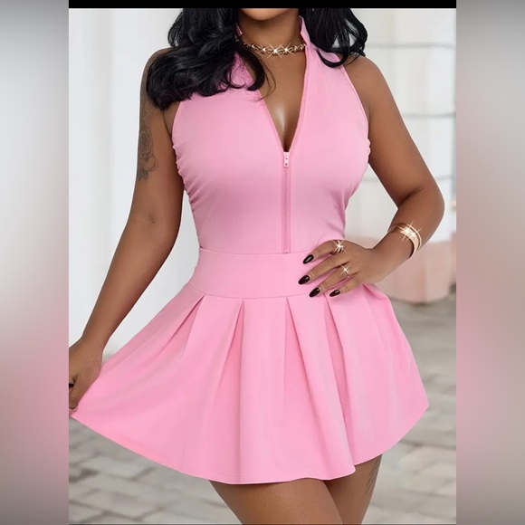 Dresses & Skirts - (NWOT) Small Pink Sleeveless Skort Tennis Dress/ mini dress